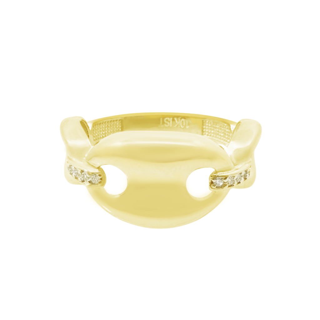 10K Yellow Gold Lds Fashion Ring Size 8 1.9Dwt