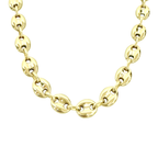 14K Yellow Gold Mariner Puff Link Chain 9.5Mm 24In 19.5Dwt