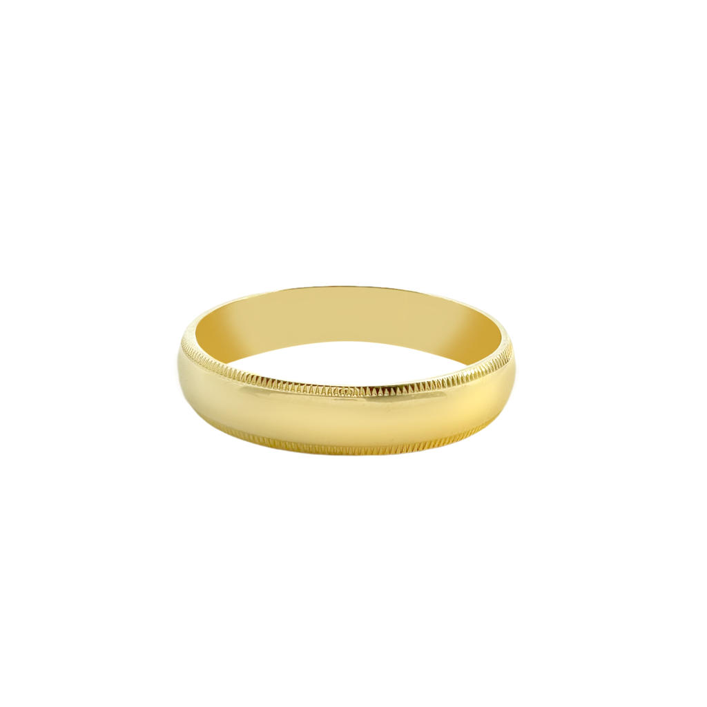 14K Yellow Gold Plain Wedding Band Size 7 1.9Dwt