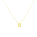 14K Yellow Gold Letter "B" Necklace 0.9Dwt