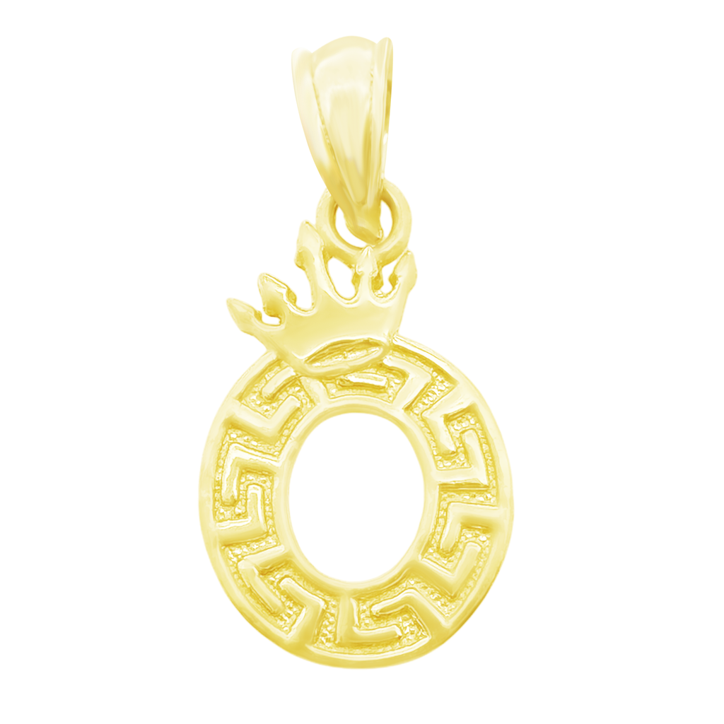 10K Yellow Gold Letter "O" Pendant 0.4Dwt