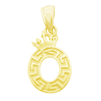 10K Yellow Gold Letter "O" Pendant 0.4Dwt