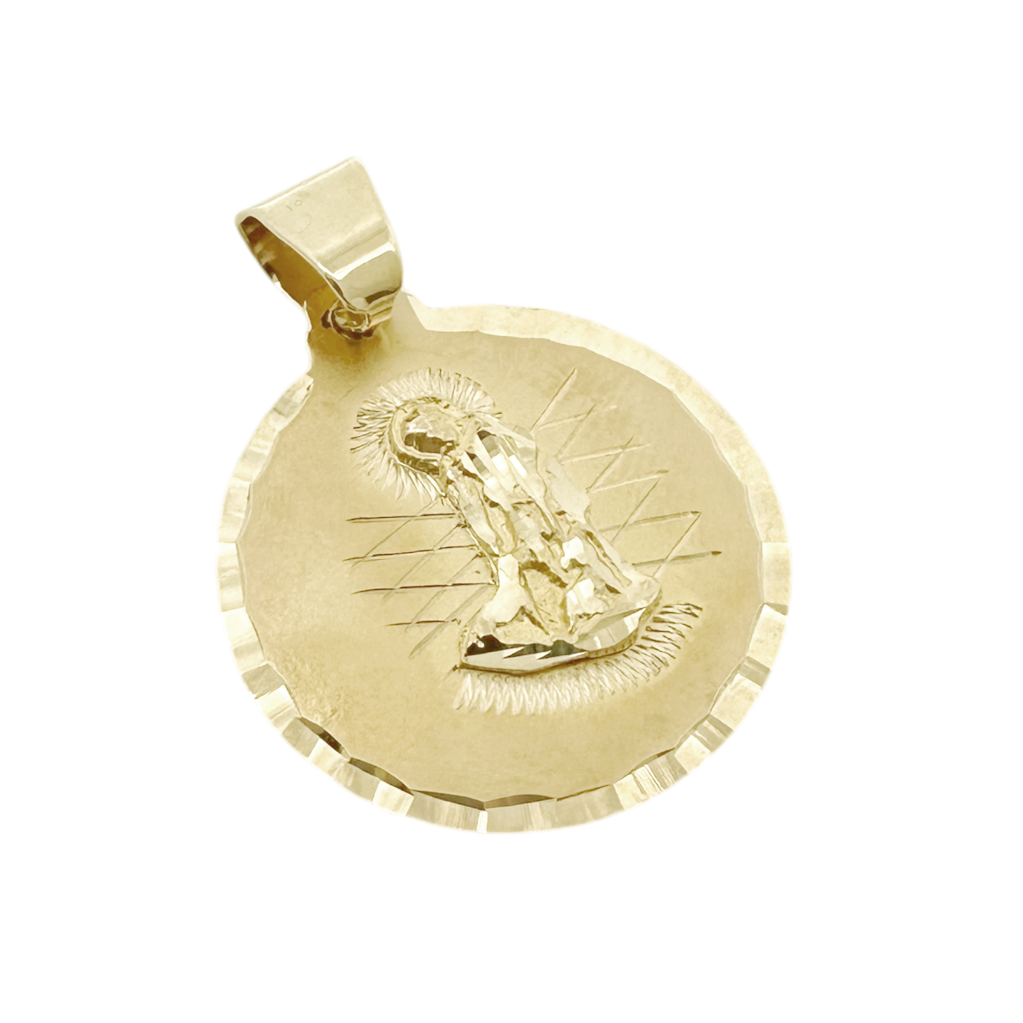 10K Yellow Gold San Lazaro Pendant 1.4Dwt