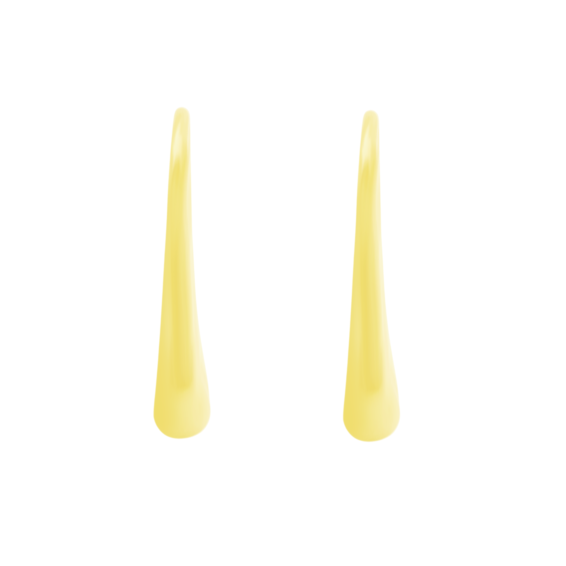 10K Yellow Gold Hollow Hoop Earrings 4.9Dwt