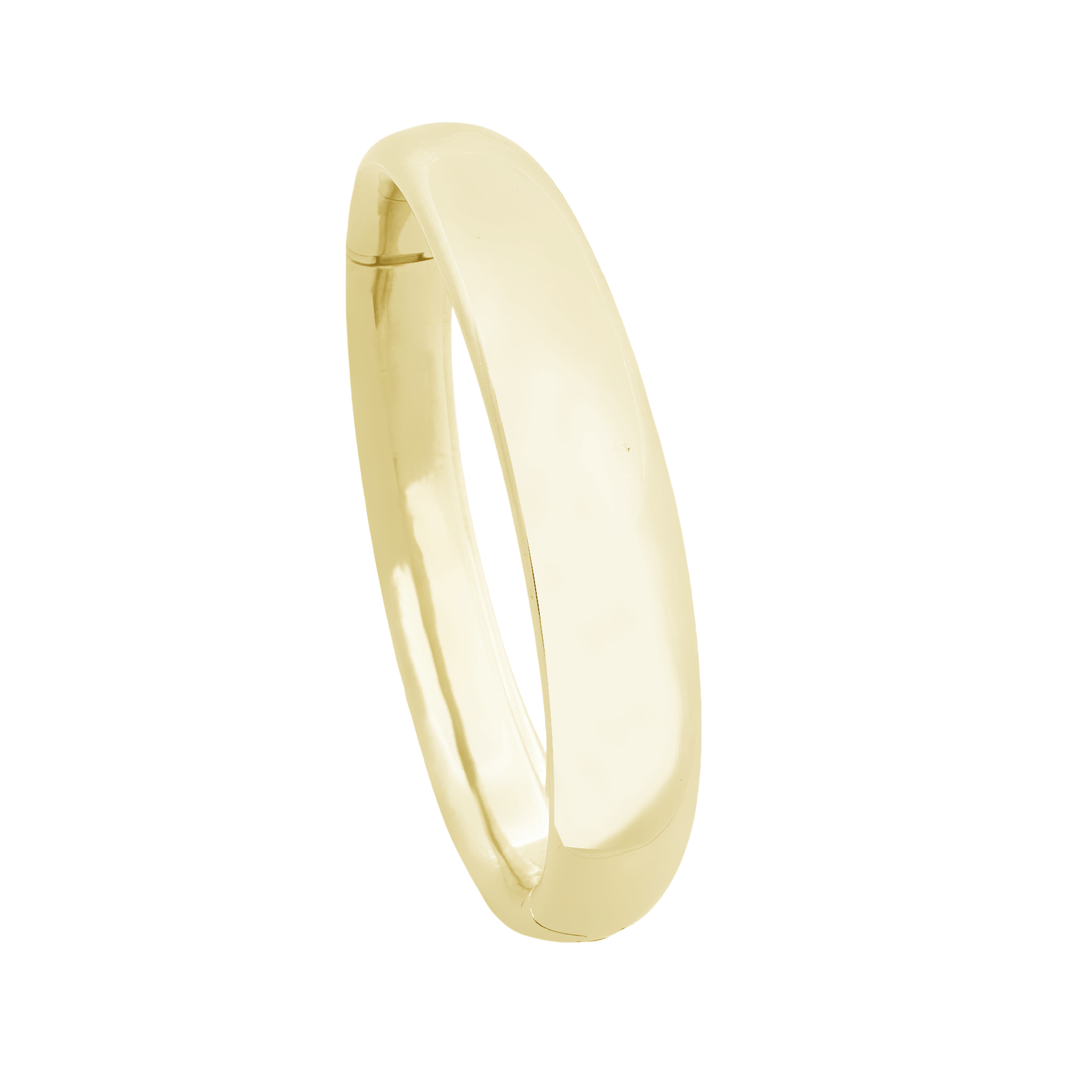 18K Yellow Gold Solid Hinged Bangle 22.0Dwt