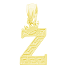 10K Yellow Gold Letter "Z" Pendant 0.4Dwt