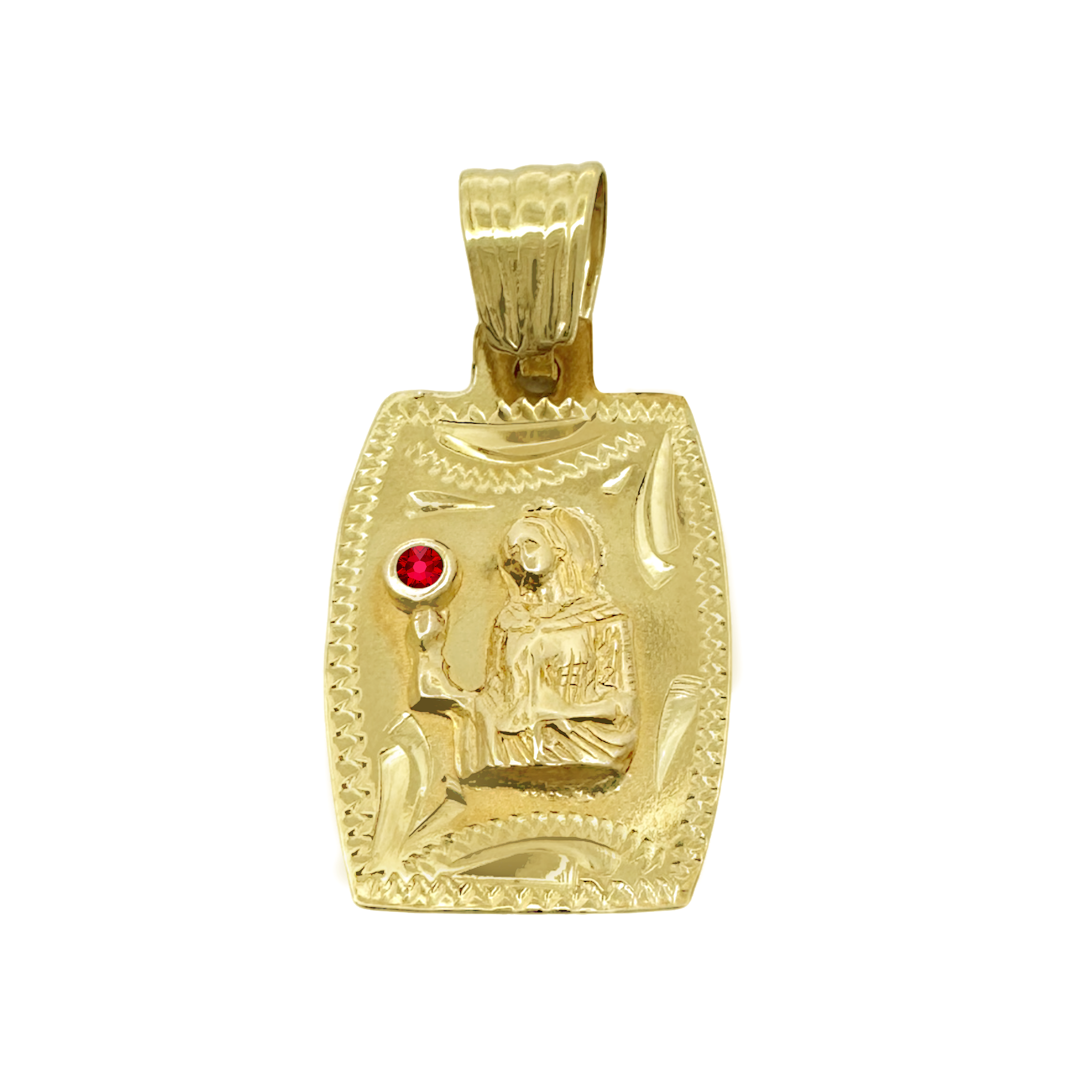 14K Yellow Gold Santa Barbara Pendant 1.4Dwt