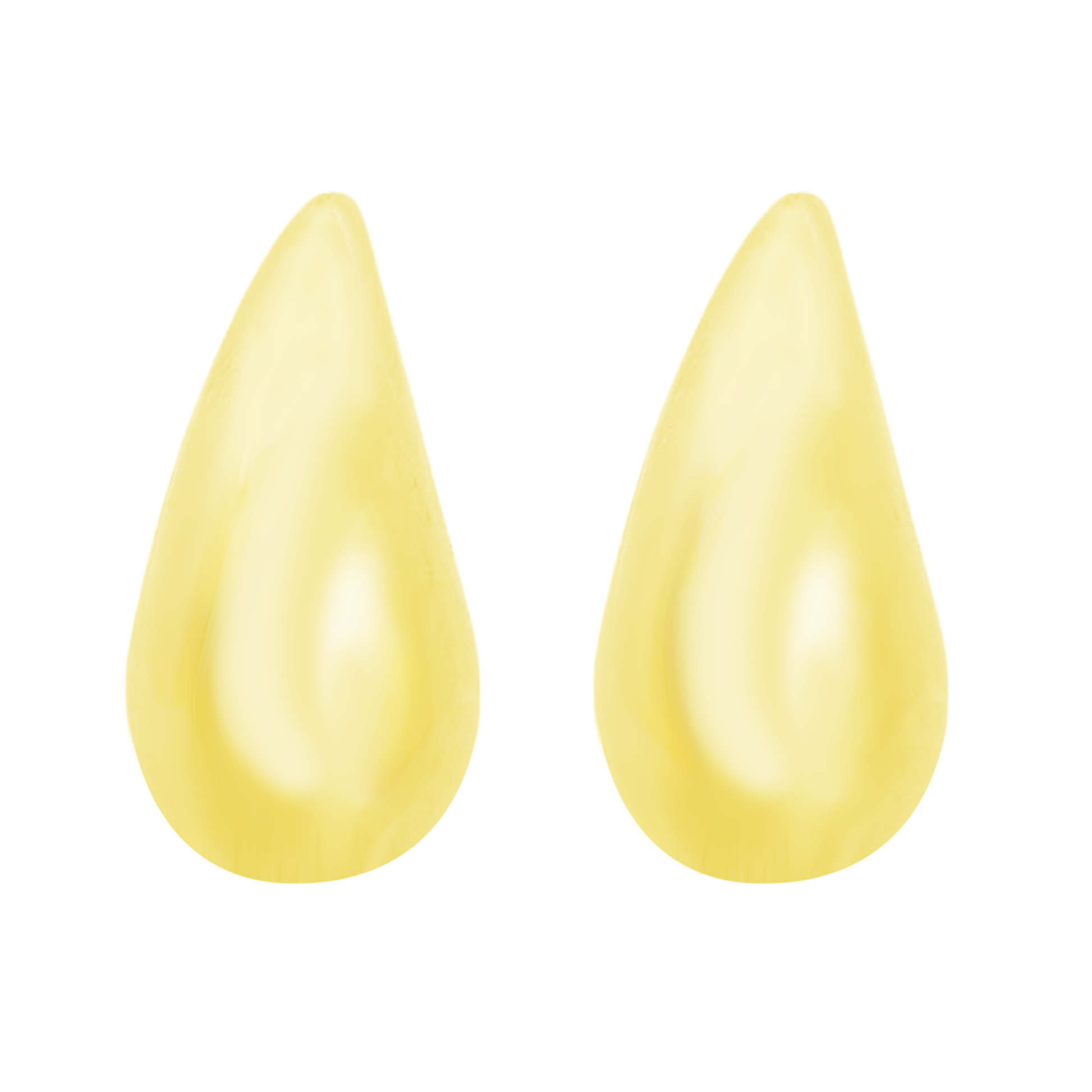 14K Yellow Gold Small Tear Drop Earrings 2.1Dwt