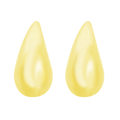 14K Yellow Gold Small Tear Drop Earrings 2.1Dwt