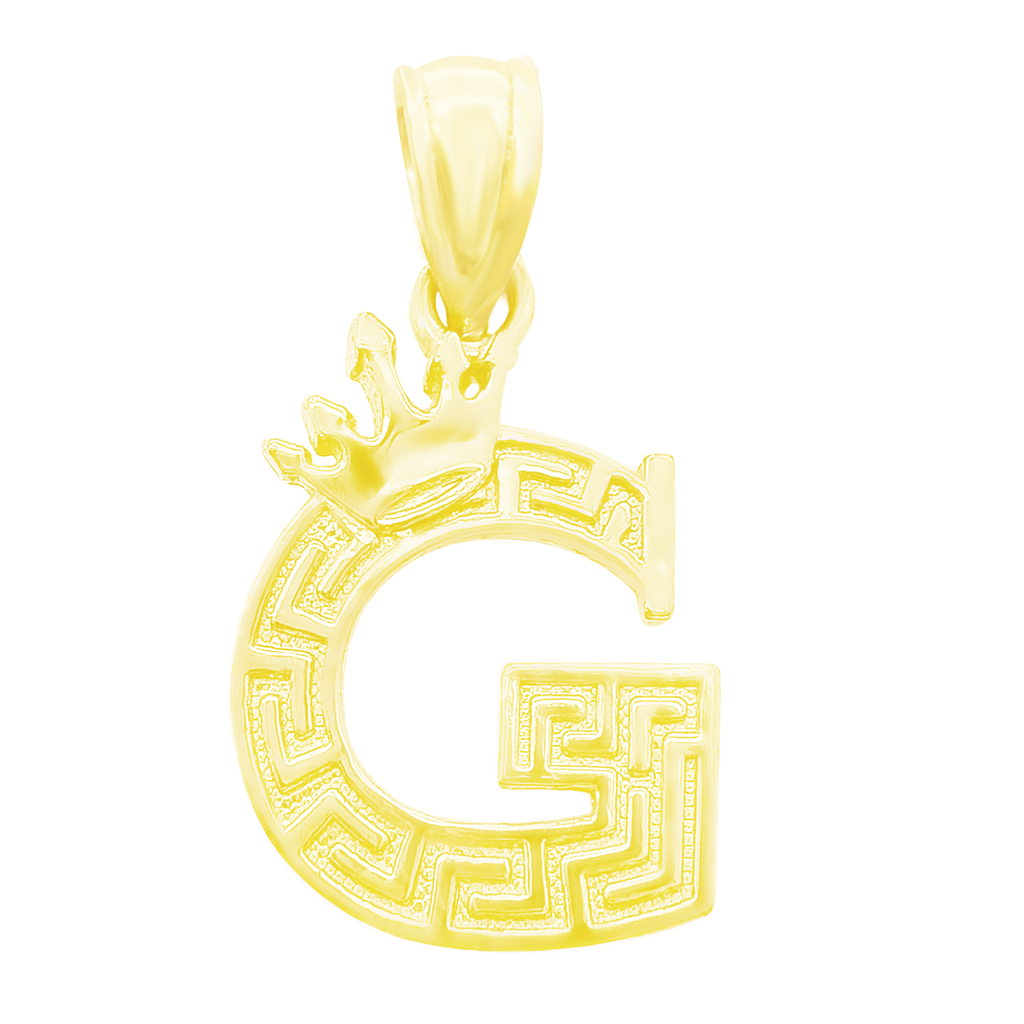 10K Yellow Gold Letter "G" Pendant 0.5Dwt