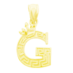10K Yellow Gold Letter "G" Pendant 0.5Dwt