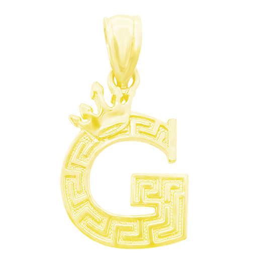 10K Yellow Gold Letter "G" Pendant 0.5Dwt