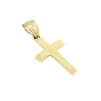 10K Yellow Gold Cross Pendant 0.2Dwt