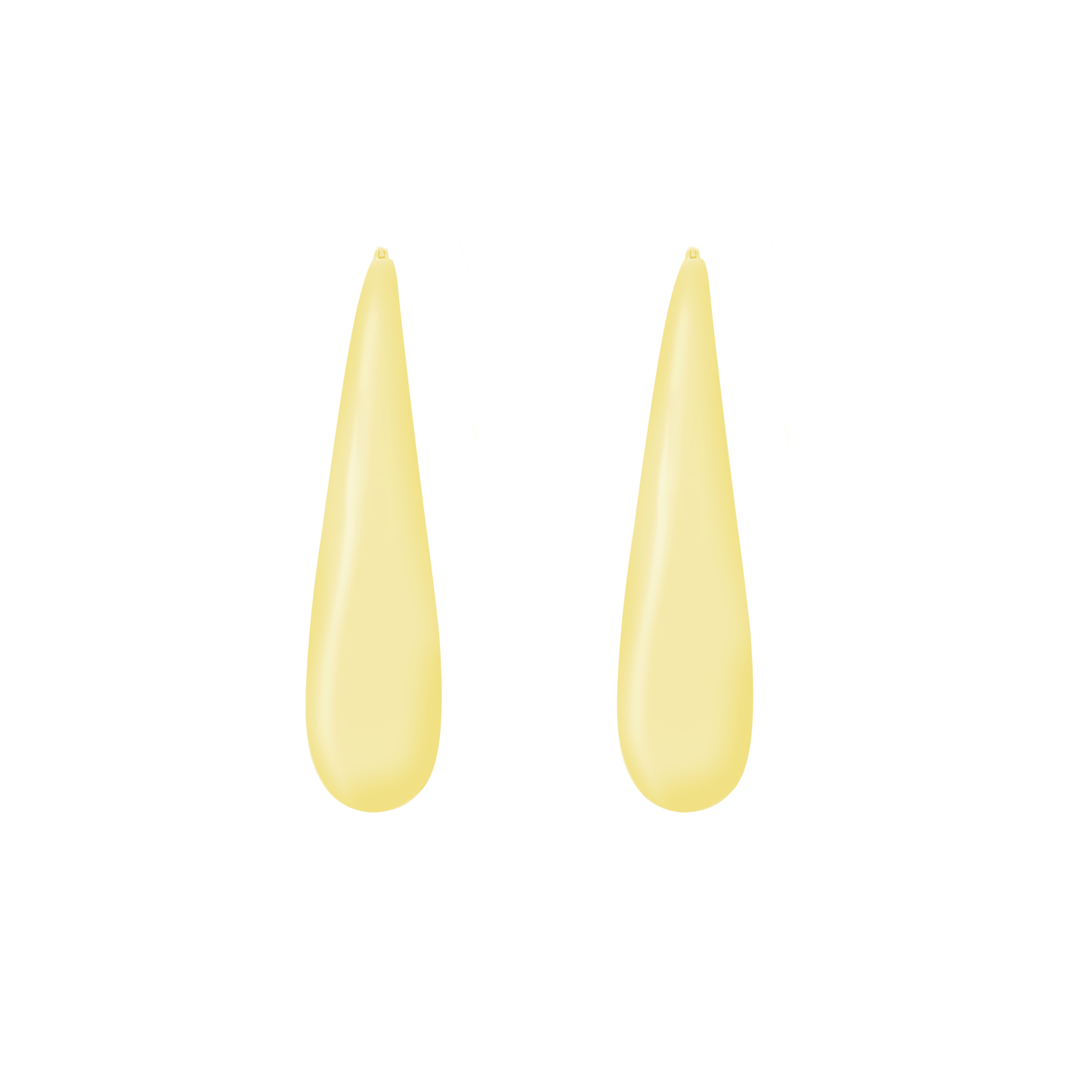 10K Yellow Gold Hollow Hoop Earrings 4.9Dwt