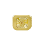 10K Yellow Gold Cz Rolex Style fashion Ring Mens Size 13.5 9.6Dwt