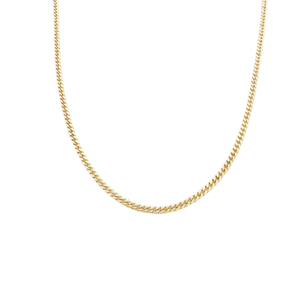 14K Yellow Gold Lobster Clasp Cuban Link Chain 2Mm 24In 5.4Dwt