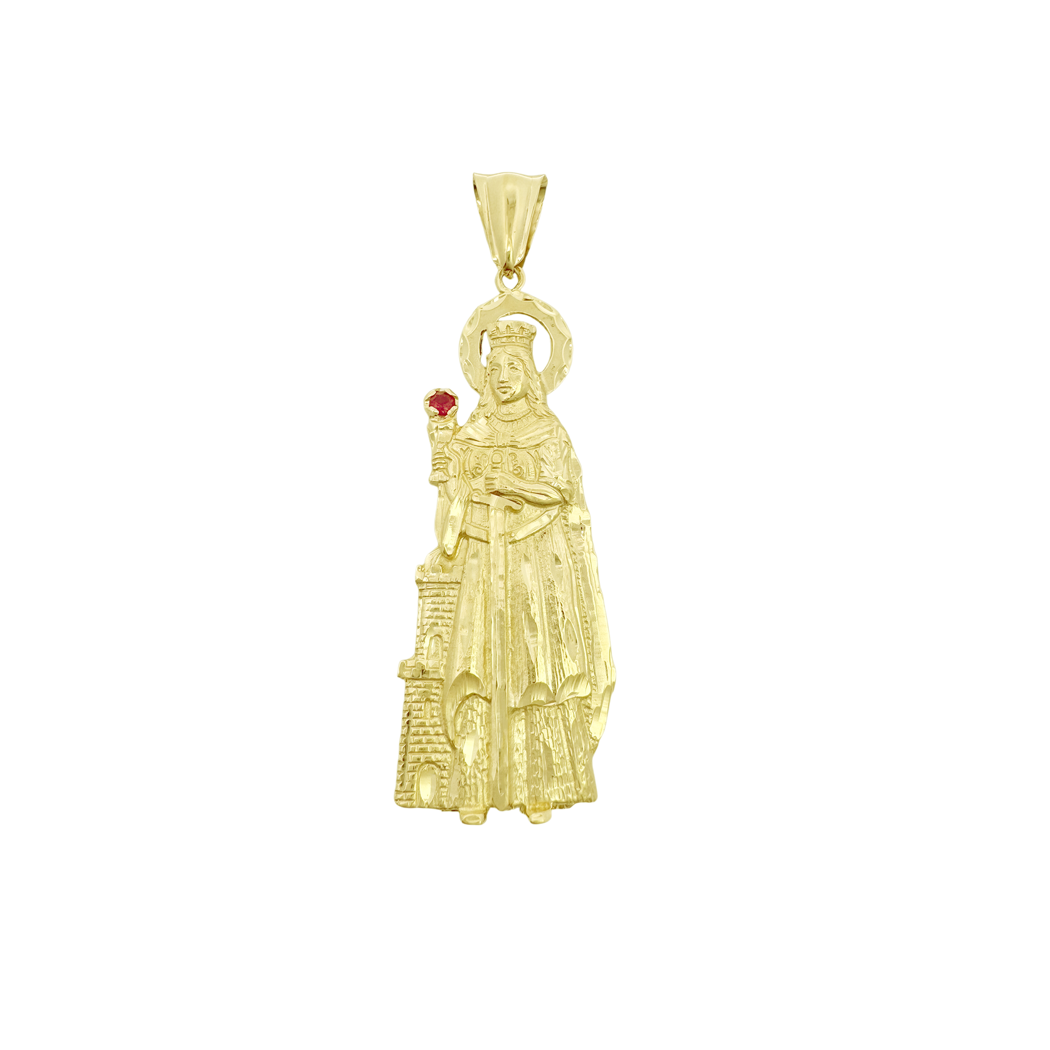 10K Yellow Gold Santa Barbara Pendant 11.8Dwt