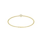 0.10Ct 14K Yellow Gold Diamond Bangle 2.9Dwt