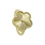 10K Yellow Gold Flower Ring Size 7 1.8Dwt