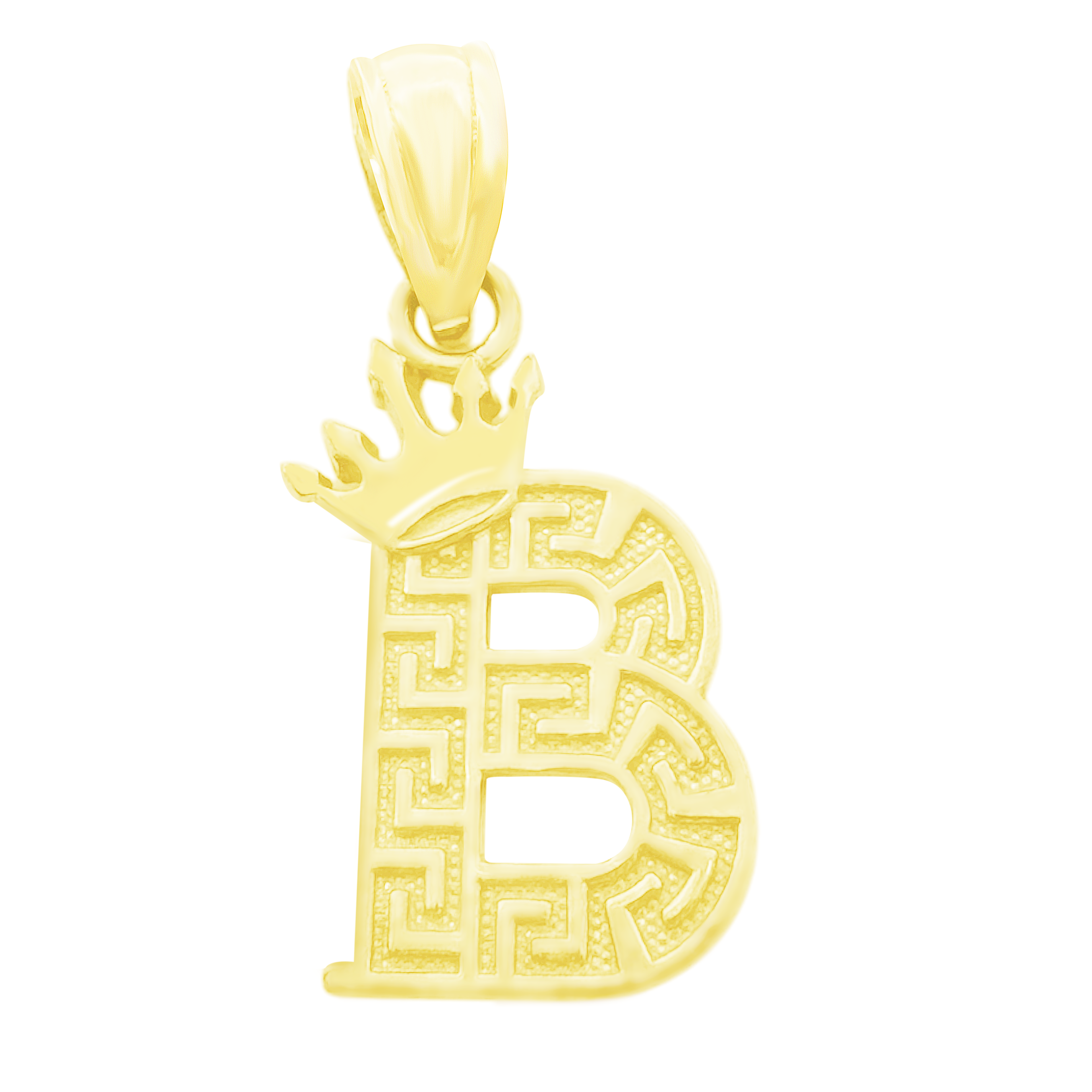 10K Yellow Gold Letter "B" Pendant 0.4Dwt