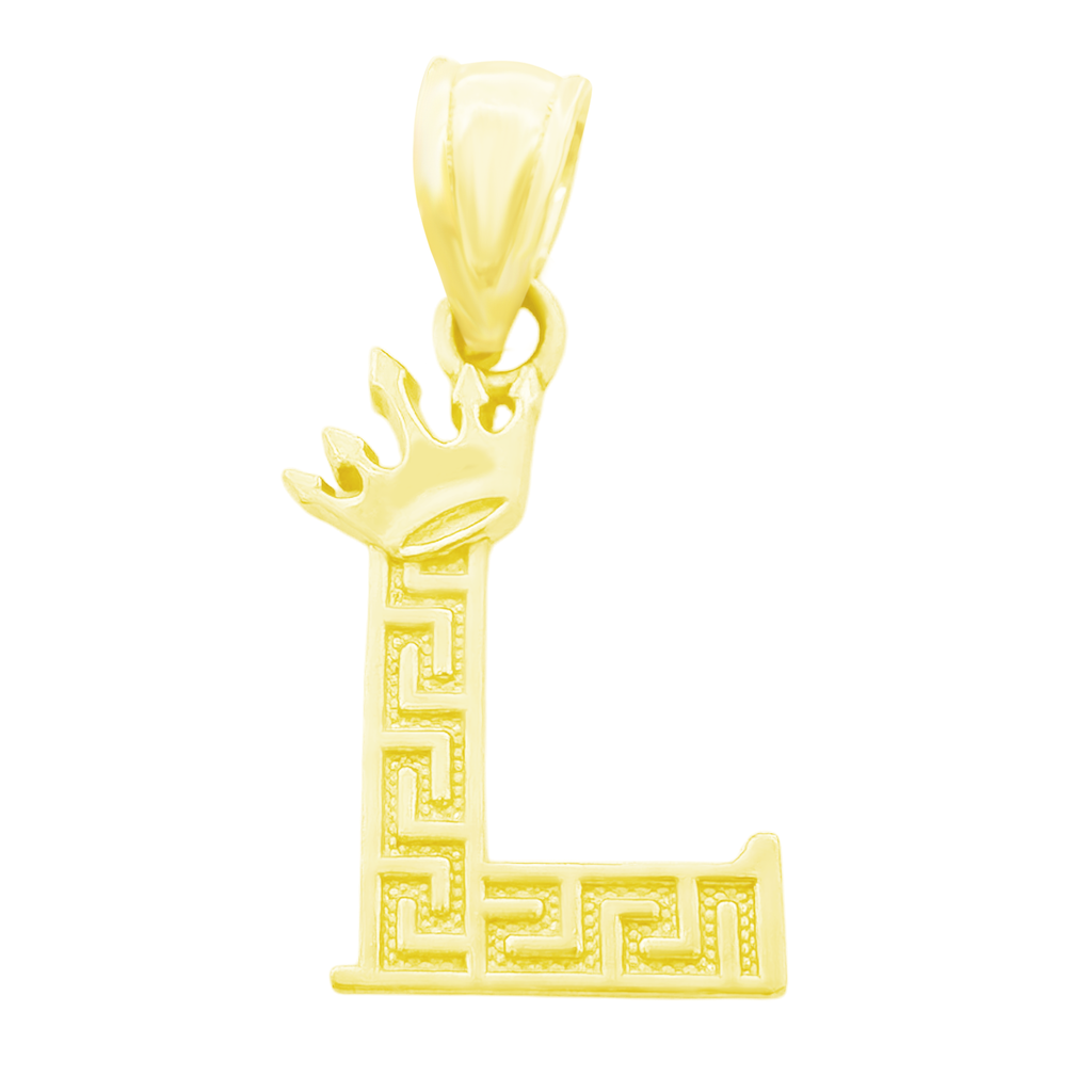 10K Yellow Gold Letter "L" Pendant 0.4Dwt