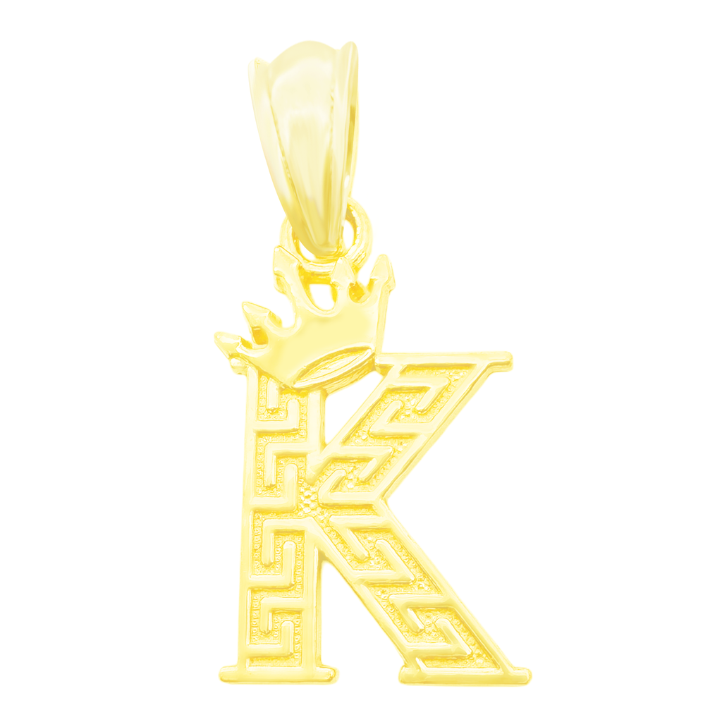 10K Yellow Gold Letter "K" Pendant 0.5Dwt