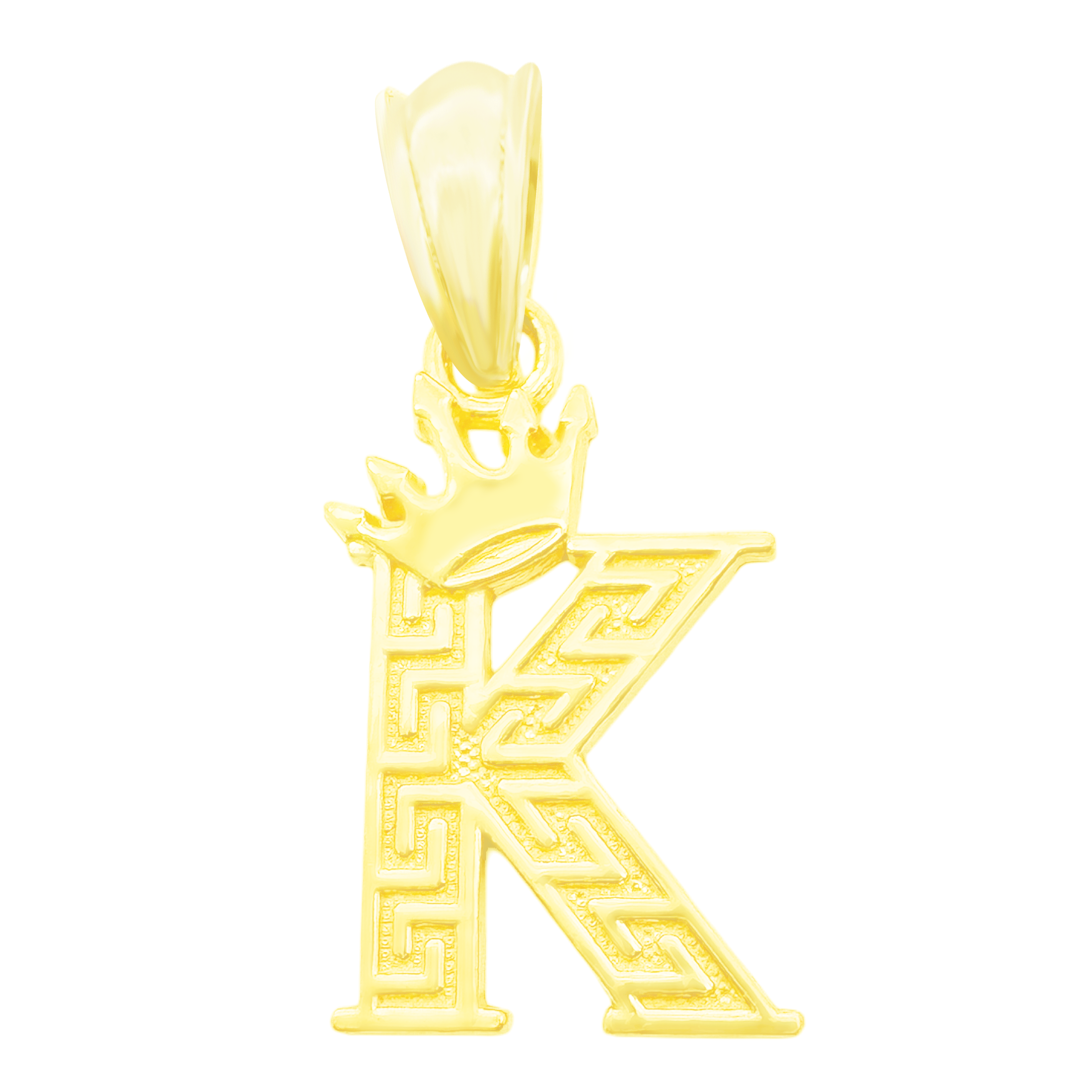 10K Yellow Gold Letter "K" Pendant 0.5Dwt