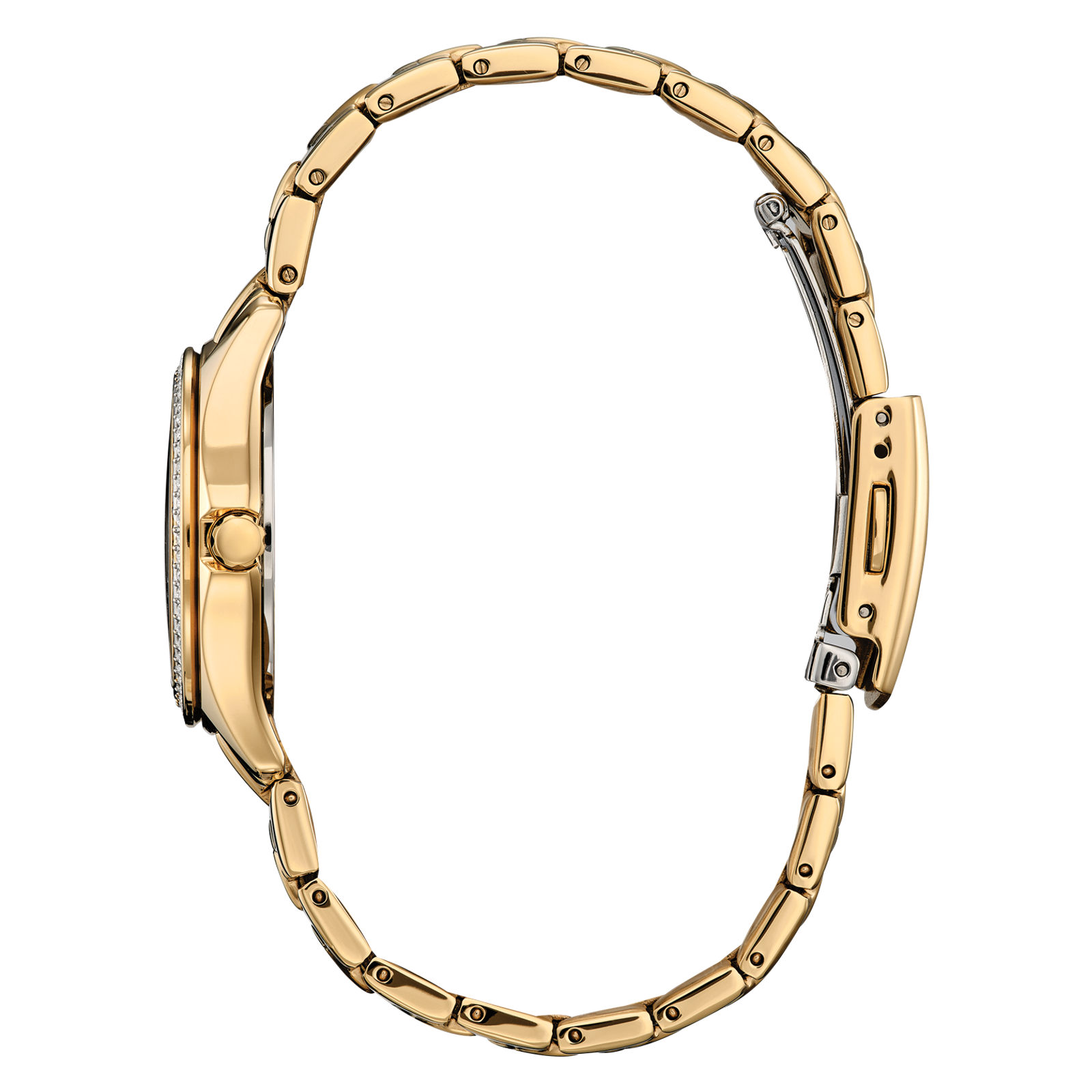 Citizen Crystal Eco Drive Ladies Watch (Fe1147-79P) Gold Tone