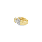 1.0Ctw 10K Yellow Gold Diamond Engagement Ring Size 7 2.9Dwt