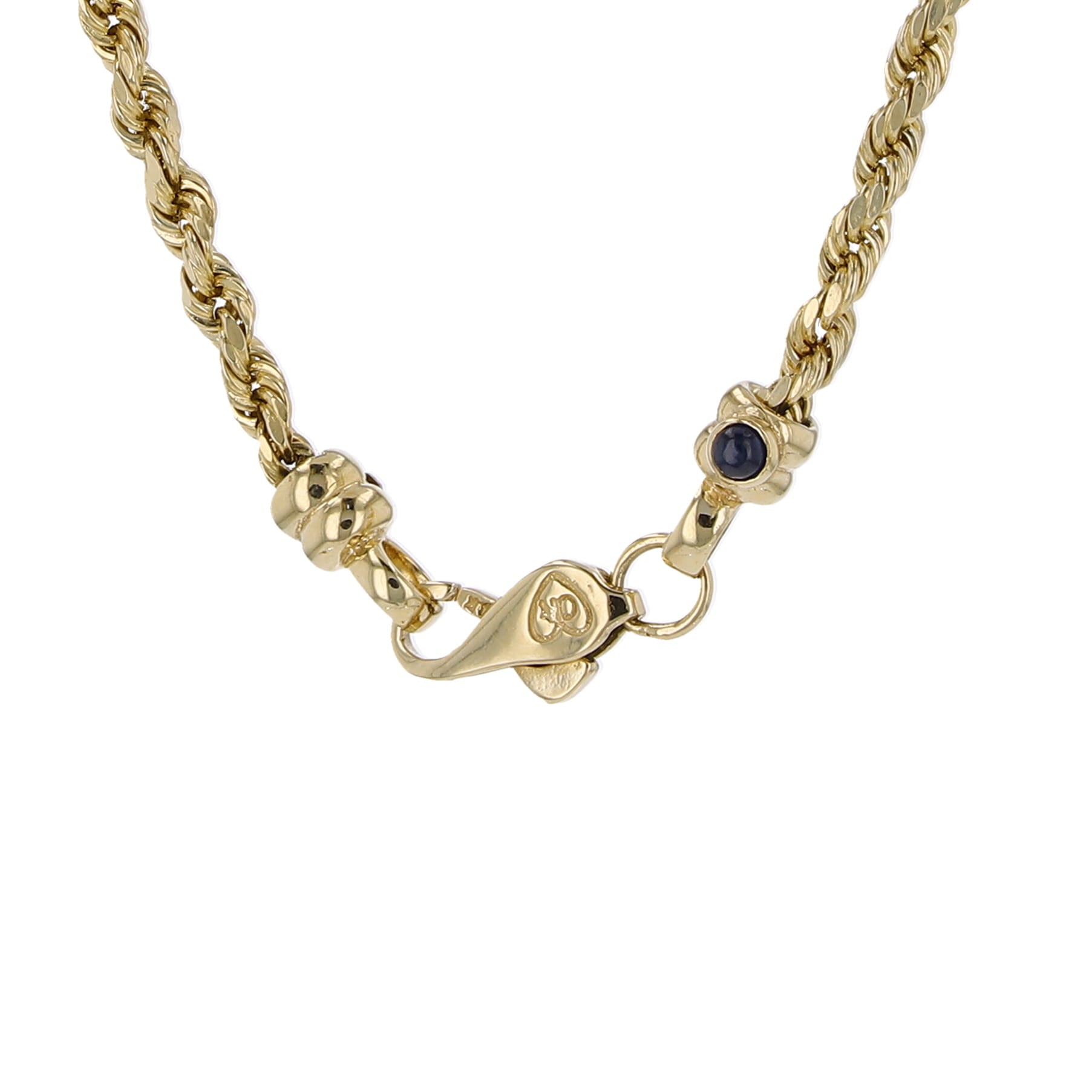 14K Yellow Gold Solid Rope Link Chain 3Mm 23In 9.3Dwt