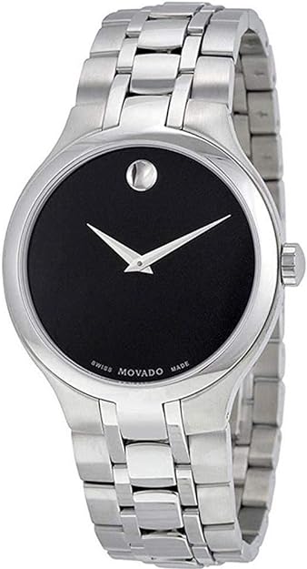 Movado Military Exclusive Ladies Watch (0607537) Black Dial Stainless Steel Quartz