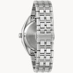 Bulova Jet Star Watch (96B401) Stainless Steel, Burgundy Dial