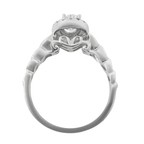 1.00Ct 14K White Gold Diamond Engagement Ring Size 7 2.2Dwt