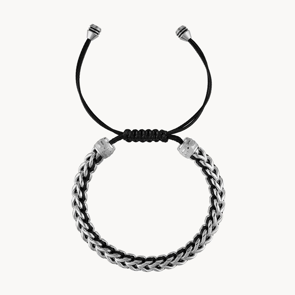 Bulova Classic Bracelet Stainless Steel With Black Cord