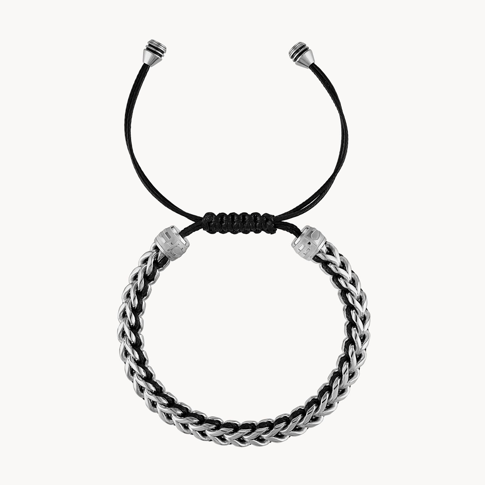 Bulova Classic Bracelet Stainless Steel With Black Cord