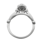 0.33Ctw 10K White Gold Diamond Engagement Ring Size 7 1.6Dwt