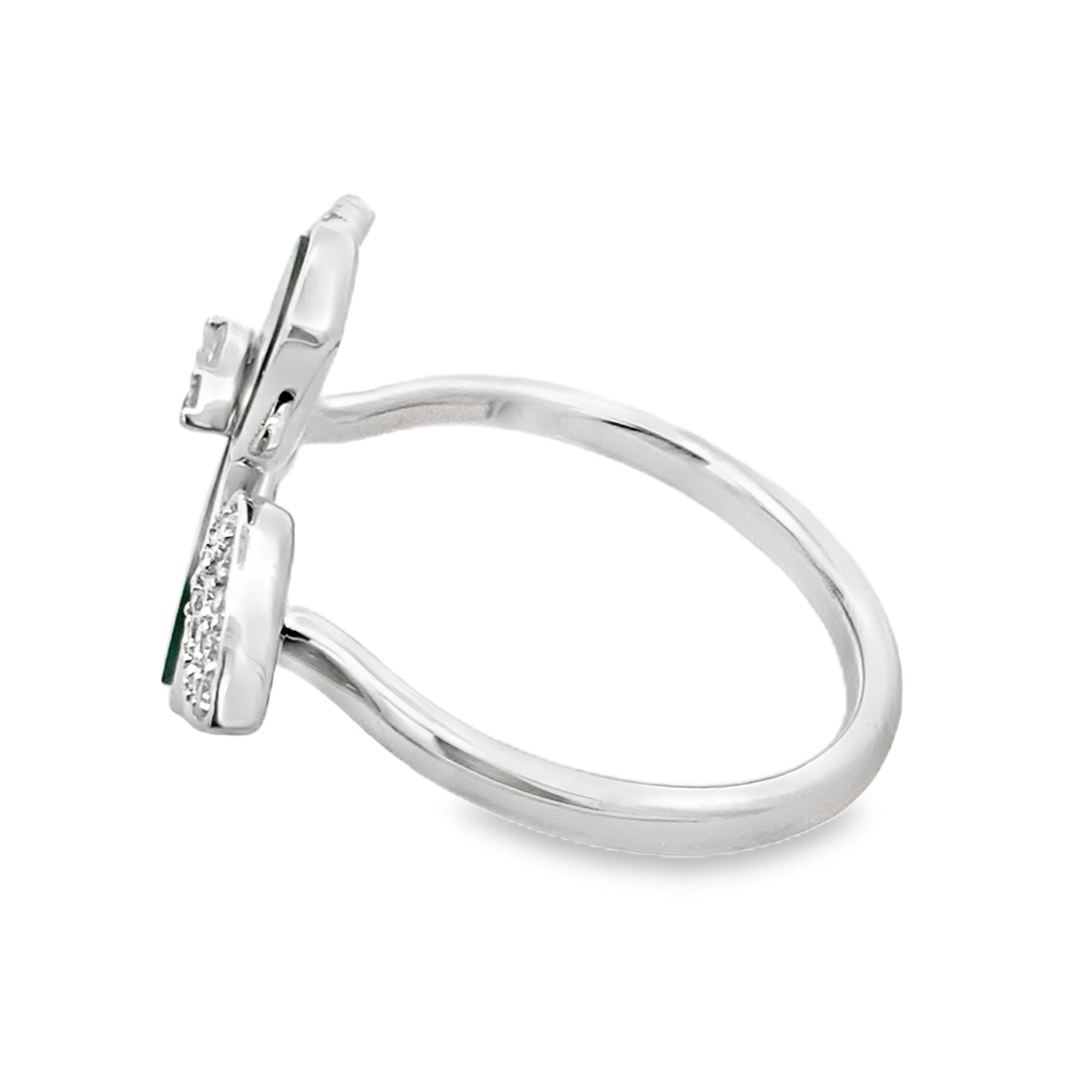 0.40Ct 18K White Gold Diamond Fashion Ring Size 7 2.6Dwt