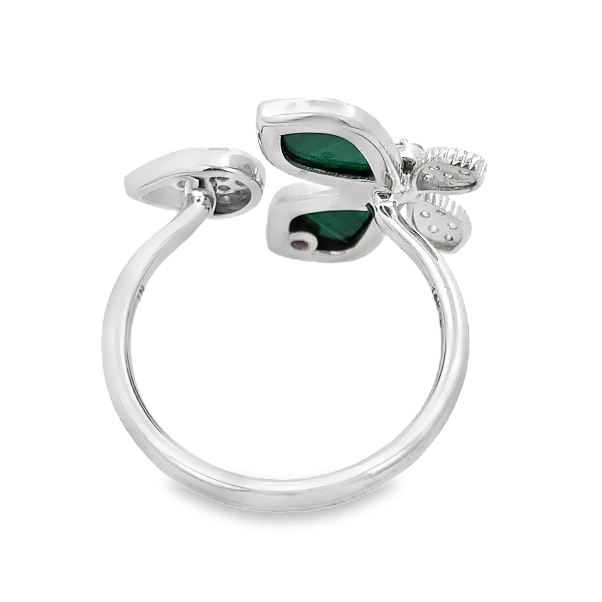 0.40Ct 18K White Gold Diamond Fashion Ring Size 7 2.6Dwt