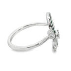 0.40Ct 18K White Gold Diamond Fashion Ring Size 7 2.6Dwt