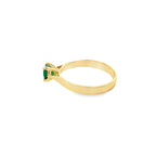 14K Yellow Gold Emerald Ring Size 7 1.6Dwt