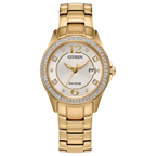 Citizen Crystal Eco Drive Ladies Watch (Fe1147-79P) Gold Tone