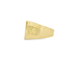 14K Yellow Gold  Onyx Fashion Mens Ring Size 11 6.9Dwt