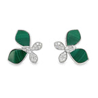 0.40Ct 18K White Gold Diamond Butterfly Style Stud Earrings 2.4Dwt