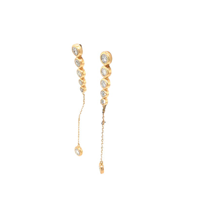0.38Ctw 14K Yellow Gold Diamond Fashion Earrings 2.7Dw