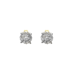 1/4Ctw 14K Yellow Gold Diamond Stud Earrings 0.6Dwt