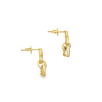 0.16Ct 10K Yellow Gold Diamond Drop Earrings