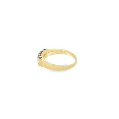 0.5Ct 14K Yellow Gold Diamond Wedding Band Ring Size 7 2.8Dwt