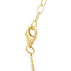 14K Yellow Gold Red Flowers Bracelet 7In 3.5Dwt