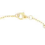 10K Yellow Gold Small Onyx Flowers Bracelet 8In 1.5Dwt