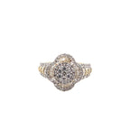 1.00Ctw 10K Yellow Gold Diamond Fashion Ring Size 7 2.9Dwt